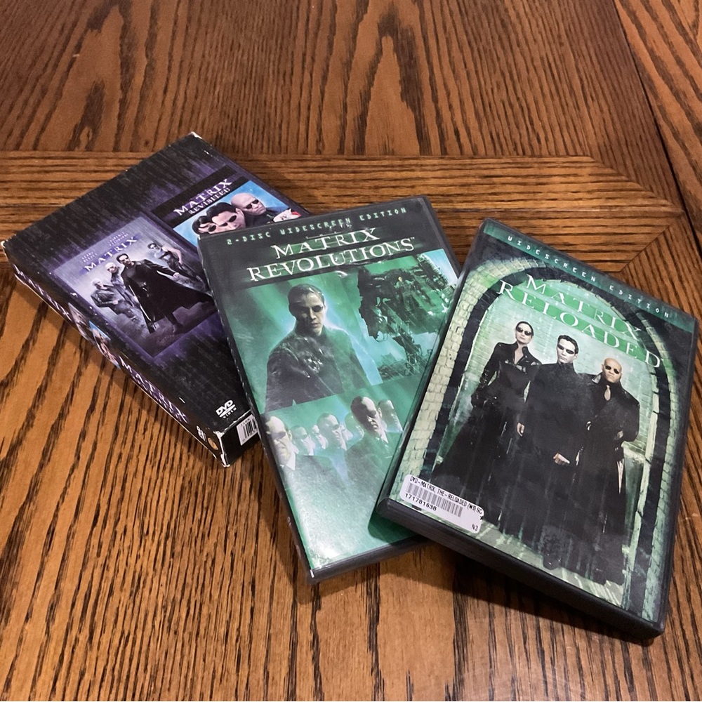 Set of 4 MATRIX DVDs